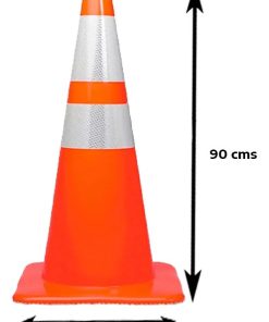 CONO FLEXIBLE 90 CM CON 1 BANDA REFLECTIVA - Seguridad Vial