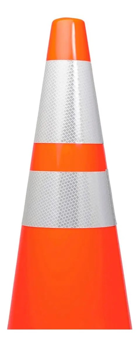 CONO FLEXIBLE 90 CM CON 1 BANDA REFLECTIVA - Seguridad Vial