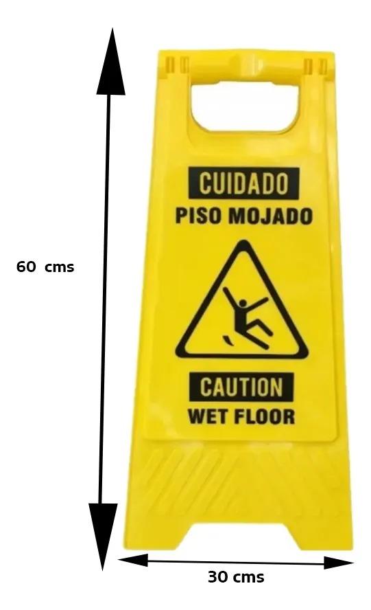 Cartel De Piso Mojado Prevención Atención - Seguridad Vial Cartel De Piso Mojado Prevención Atención - Seguridad Vial