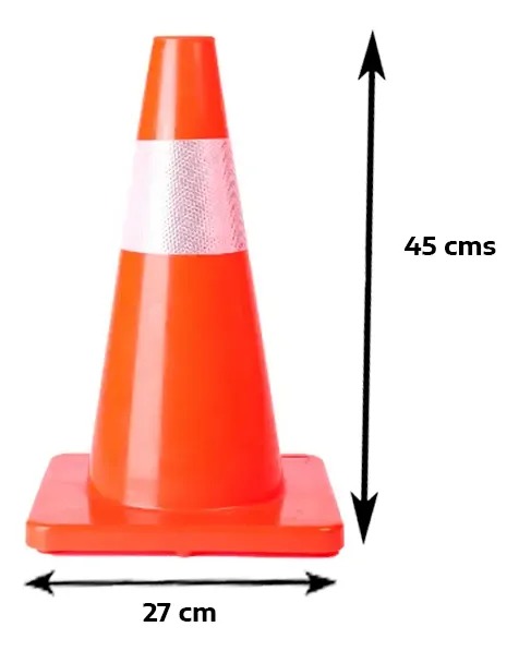 Cono Reflectivo Vial flexible 45cm Cono Reflectivo Vial flexible 45cm