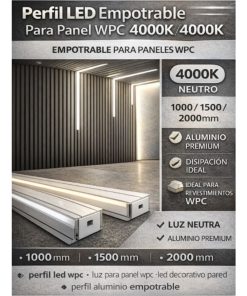 Copia - Luz Led NEUTRO Para Wpc Encastre, Luz De Wpc Panel 1 Metro