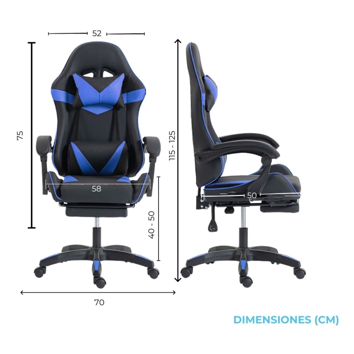 Copia - Silla Gamer SHOT-2025 Ergonómica Reclinable Con Apoyapiés Y Masajeador Negra/Roja Copia - Silla Gamer SHOT-2025 Ergonómica Reclinable Con Apoyapiés Y Masajeador Negra/Roja