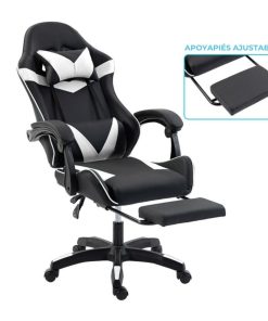 Copia - Silla Gamer SHOT-2025 Ergonómica Reclinable Con Apoyapiés Y Masajeador Negra/Roja