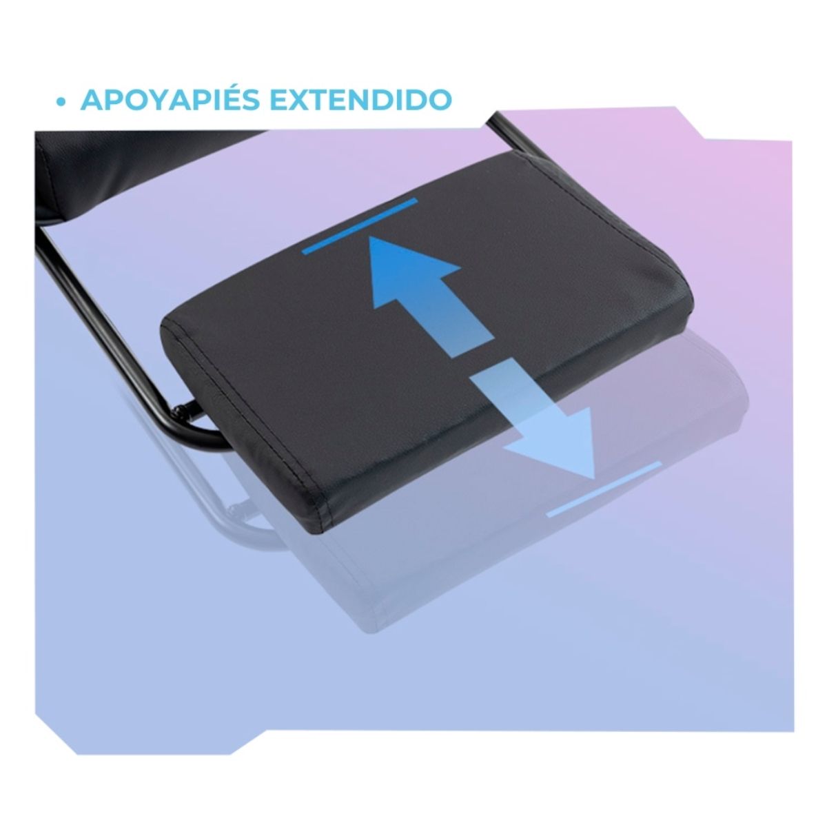 Copia - Silla Gamer SHOT-2025 Ergonómica Reclinable Con Apoyapiés Y Masajeador Negra/Roja