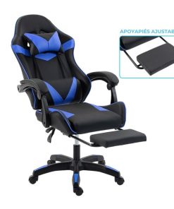 Copia - Silla Gamer SHOT-2025 Ergonómica Reclinable Con Apoyapiés Y Masajeador Negra/Roja