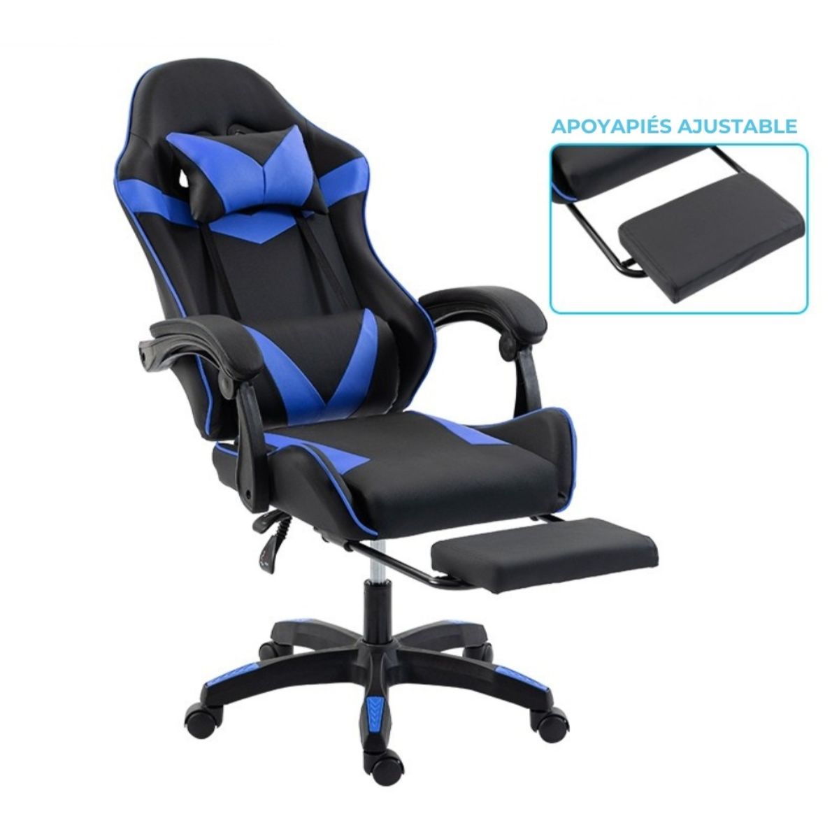 Copia - Silla Gamer SHOT-2025 Ergonómica Reclinable Con Apoyapiés Y Masajeador Negra/Roja Copia - Silla Gamer SHOT-2025 Ergonómica Reclinable Con Apoyapiés Y Masajeador Negra/Roja
