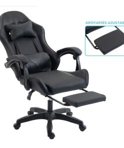 Copia - Silla Gamer SHOT-2025 Ergonómica Reclinable Con Apoyapiés Y Masajeador Negra/Roja