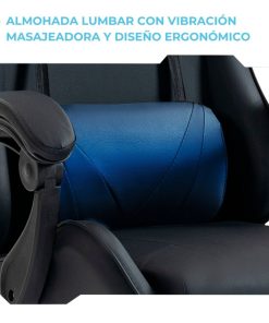 Copia - Silla Gamer SHOT-2025 Ergonómica Reclinable Con Apoyapiés Y Masajeador Negra/Roja