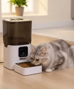 Dispensador Para Mascotas Automático Con Cámara Y Micrófono