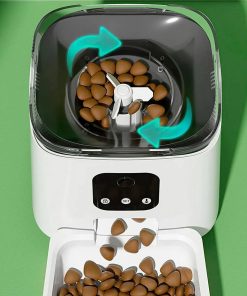 Dispensador Para Mascotas Automático Con Cámara Y Micrófono
