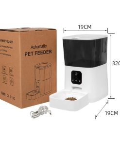Dispensador Para Mascotas Automático Con Cámara Y Micrófono