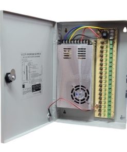 Fuente con Gabinete NRG+ 12v 30a 360w 18 canales Para Camara