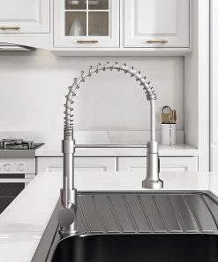 Grifo Flexible Para Cocina Mesada con Cuello Móvil Plateado