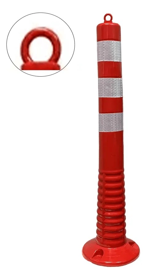 POSTE BOLARDO NARANJA 3 CINTAS REFLECTIVAS - 75 cm POSTE BOLARDO NARANJA 3 CINTAS REFLECTIVAS - 75 cm