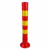 Poste Vial Bolardo Naranja 3 Cintas Reflectivas 75Cm 1.25Kgs