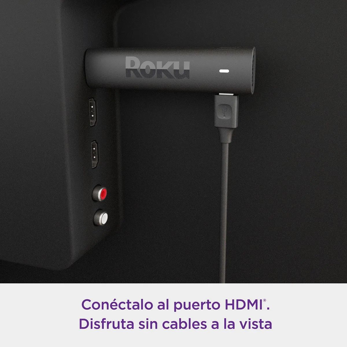Roku Streaming Stick 4K 3820 de voz 4K negro 1GB memoria RAM