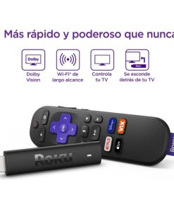 Roku Streaming Stick 4K 3820 de voz 4K negro 1GB memoria RAM