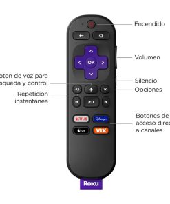 Roku Streaming Stick 4K 3820 de voz 4K negro 1GB memoria RAM