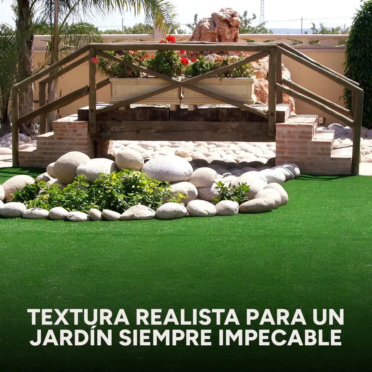Césped Sintético 50 M2 Pasto Artificial Rollo Decoración 3cm