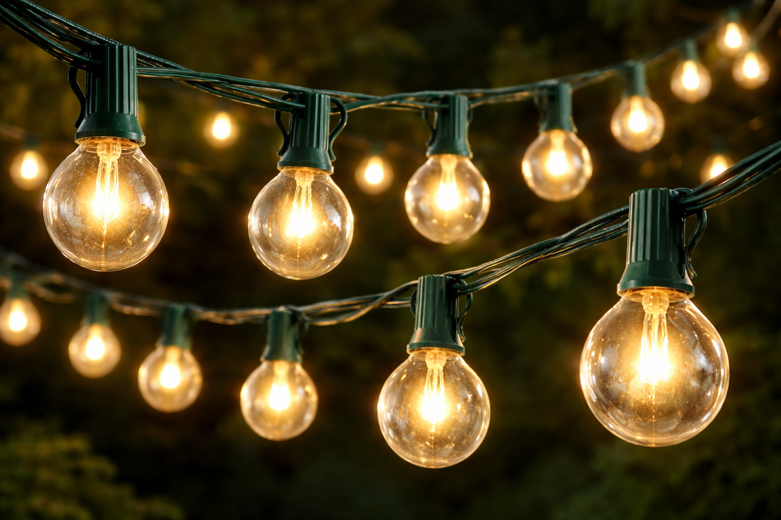 Copia - Guirnalda Guia De Luces Patio Jardín Luz Calidad Led Luces Amarillo