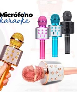 Copia - Microfono Karaoke Bluetooth altavoz Ws 858 Color Azul