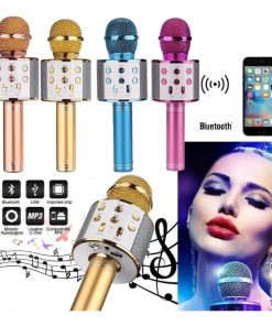Copia - Microfono Karaoke Bluetooth altavoz Ws 858 Color Azul
