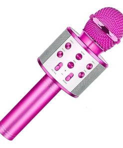 Copia - Microfono Karaoke Bluetooth altavoz Ws 858 Color Dorado