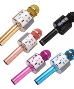 Copia - Microfono Karaoke Bluetooth altavoz Ws 858 Color Dorado