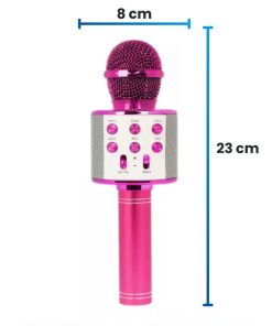 Copia - Microfono Karaoke Bluetooth altavoz Ws 858 Color Dorado
