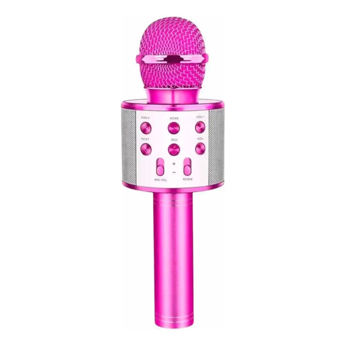 Copia - Microfono Karaoke Bluetooth altavoz Ws 858 Color Dorado
