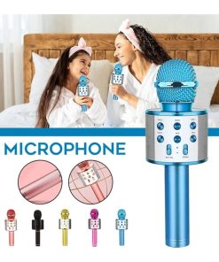Copia - Microfono Karaoke Bluetooth altavoz Ws 858 Color Rosa Chicle