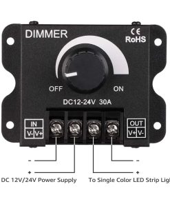Dimmer Para Regular La Luz Cinta Led 12v-24v 30a