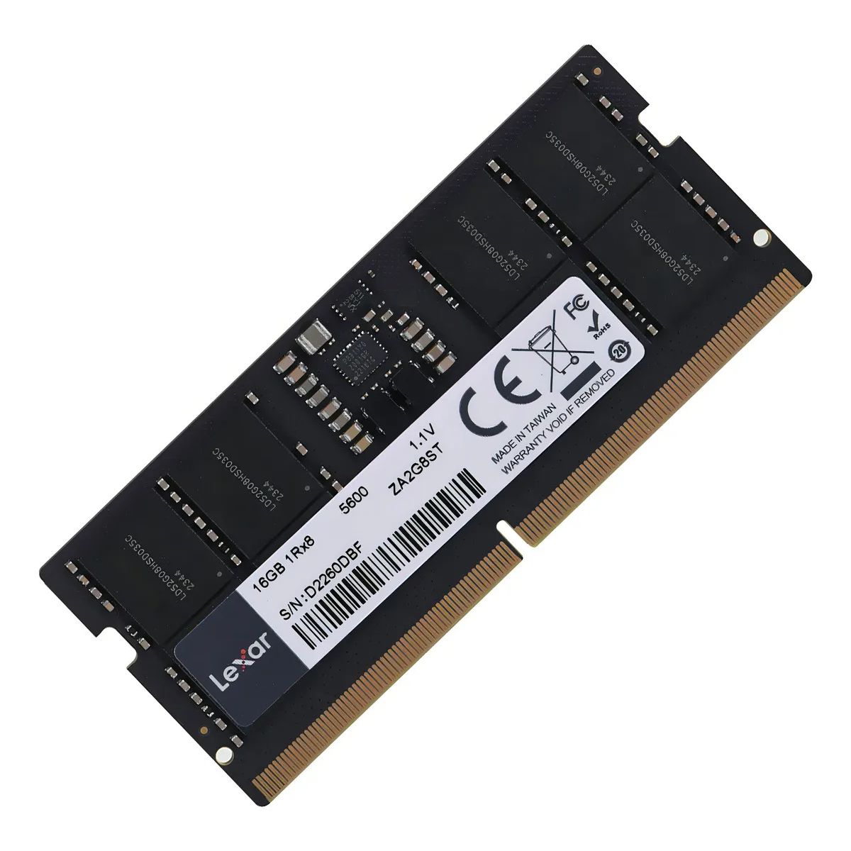 Memoria RAM Lexar SODIMM DDR5 5600 16GB para Notebooks