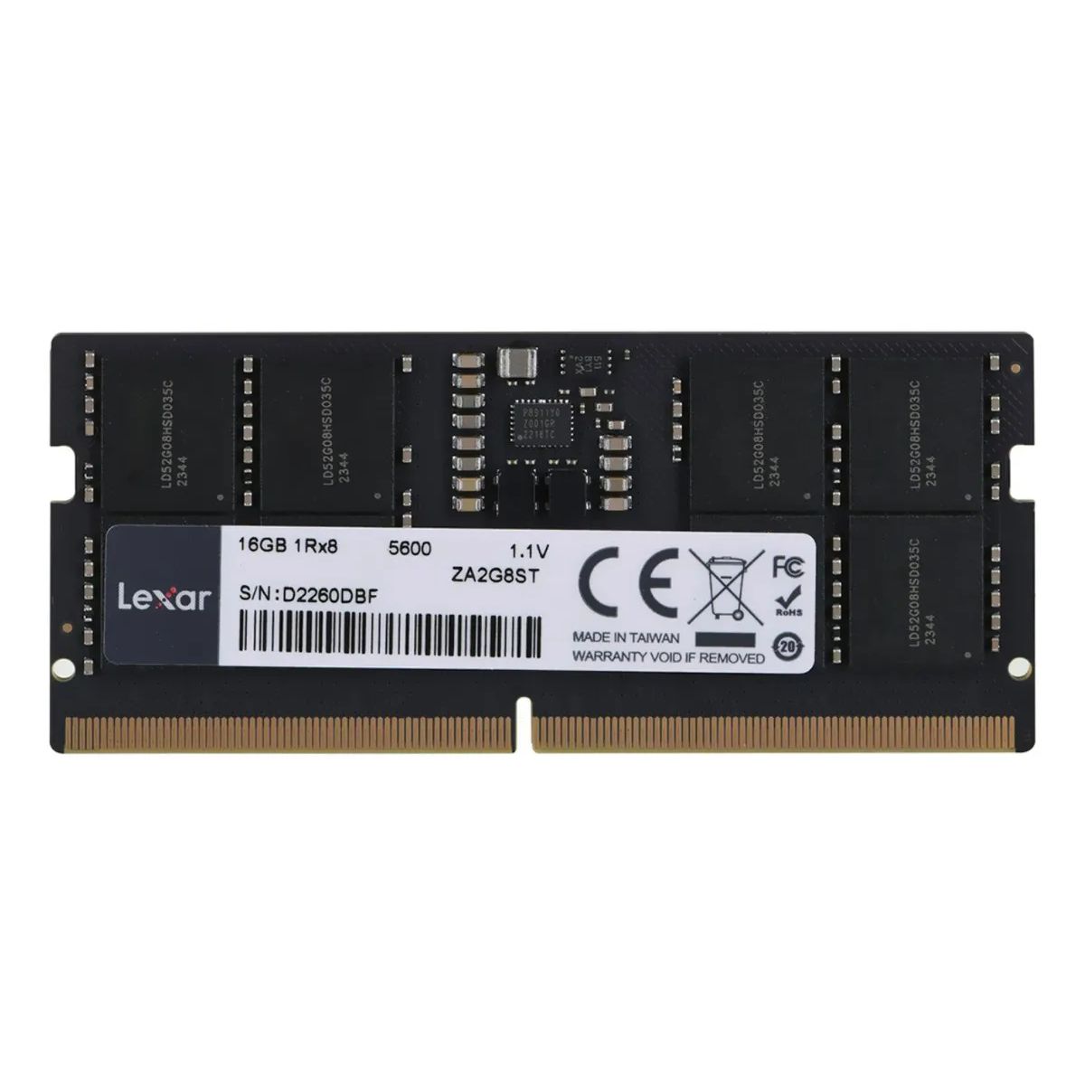 Memoria RAM Lexar SODIMM DDR5 5600 16GB para Notebooks