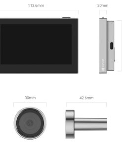 Mirilla Smart Ezviz HP2 2MP Full HD 1080p Digital Silver