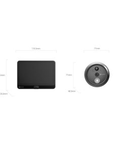 Mirilla Smart Ezviz HP4 2MP Full HD 1080p Videoportero WiFi