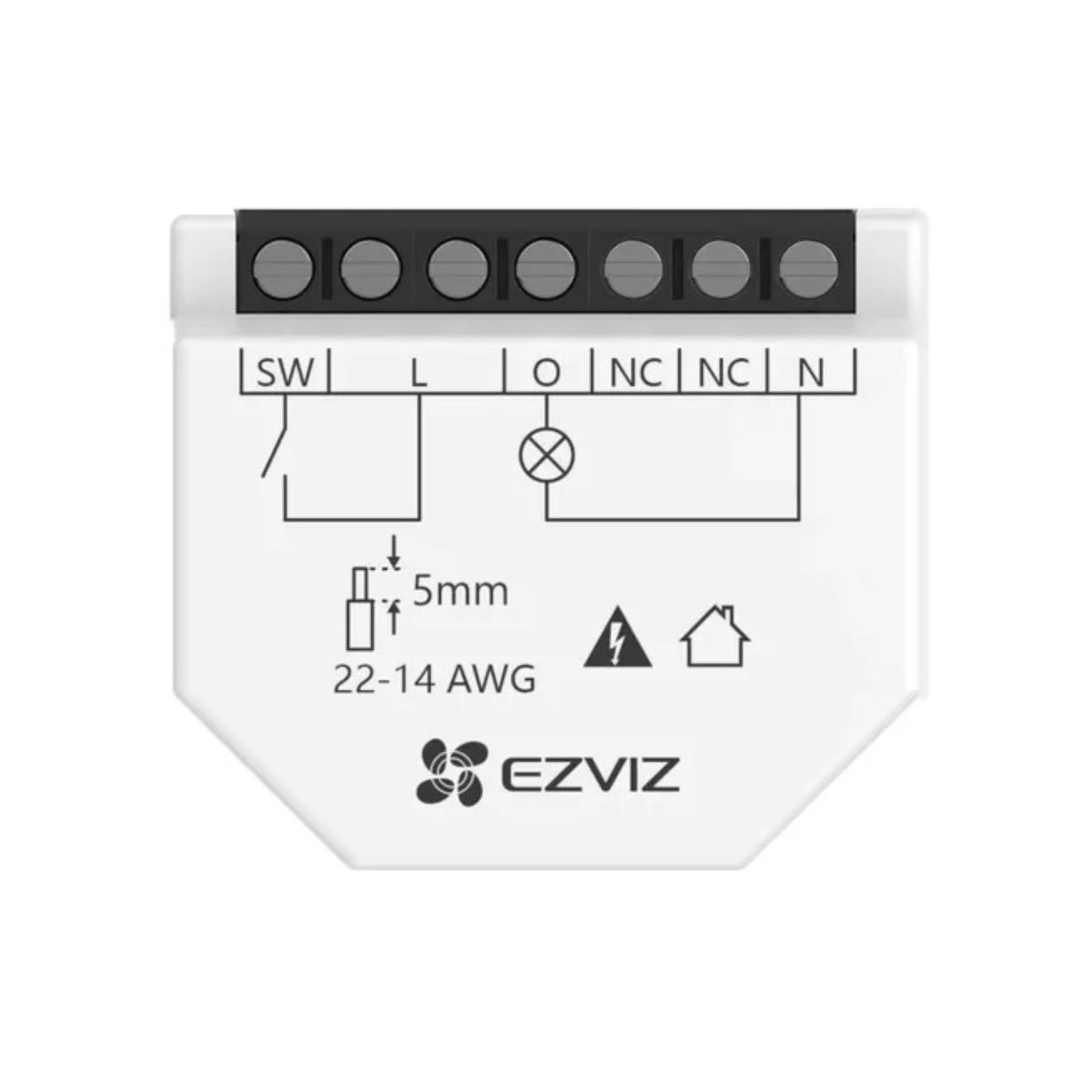 Relé WiFi Inteligente Ezviz T35 1 Canal 200m Smart Relay