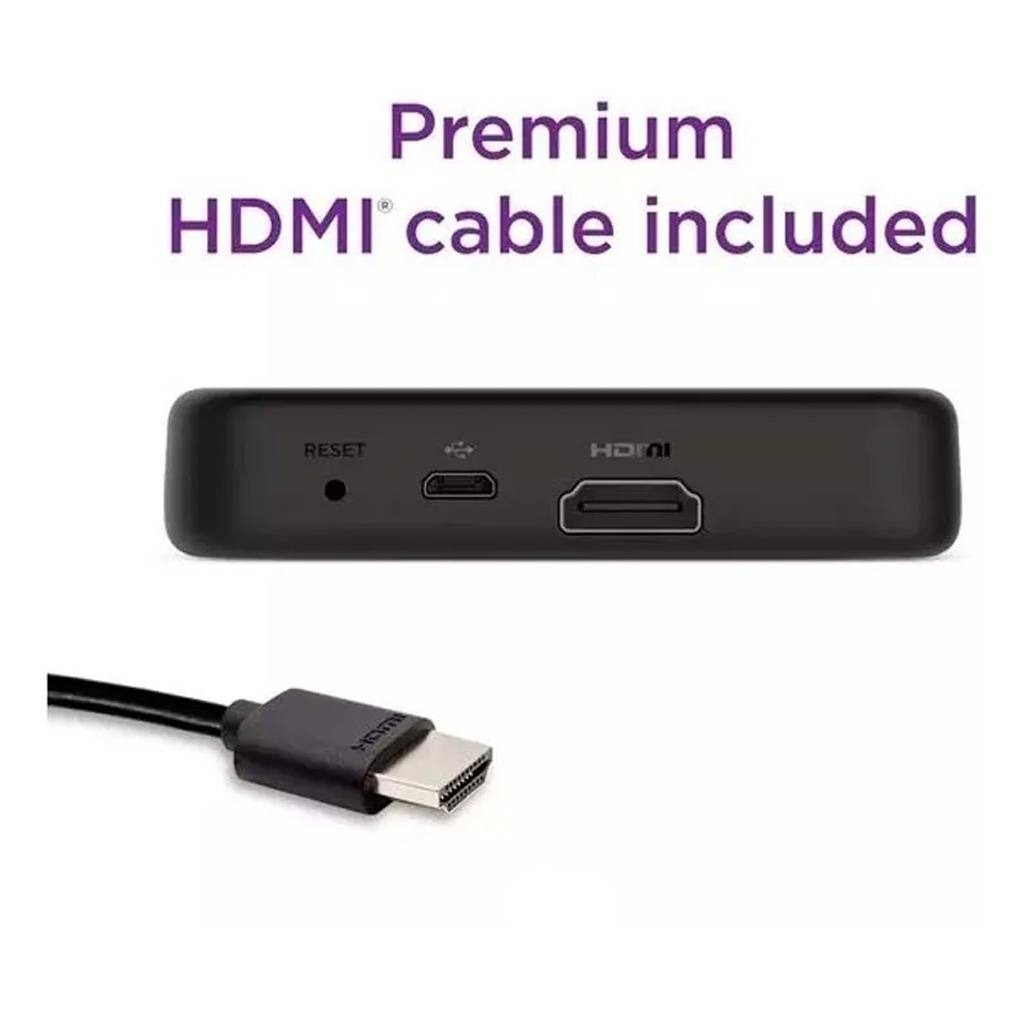 Roku Streaming Stick 4K 3820 de voz 4K negro 1GB memoria RAM