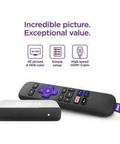 Roku Streaming Stick 4K 3820 de voz 4K negro 1GB memoria RAM