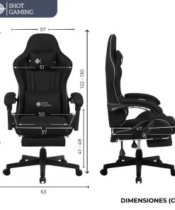 Silla Gamer Shot Gaming SHOT-LS6658-B | Soporte ergonómico