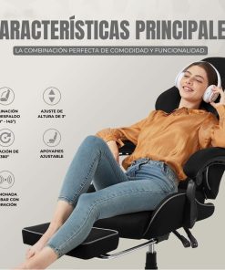 Silla Gamer Shot Gaming SHOT-LS6658-B | Soporte ergonómico