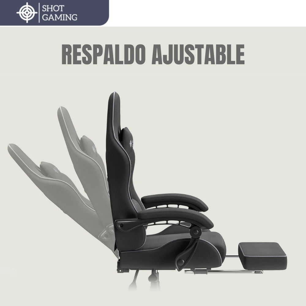 Silla Gamer Shot Gaming SHOT-LS6658-B | Soporte ergonómico