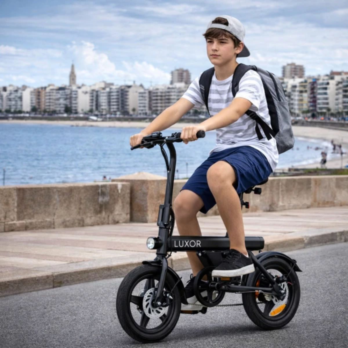 Bicicleta Eléctrica Luxor Eb9 Rodado 16'' 500w 120kg
