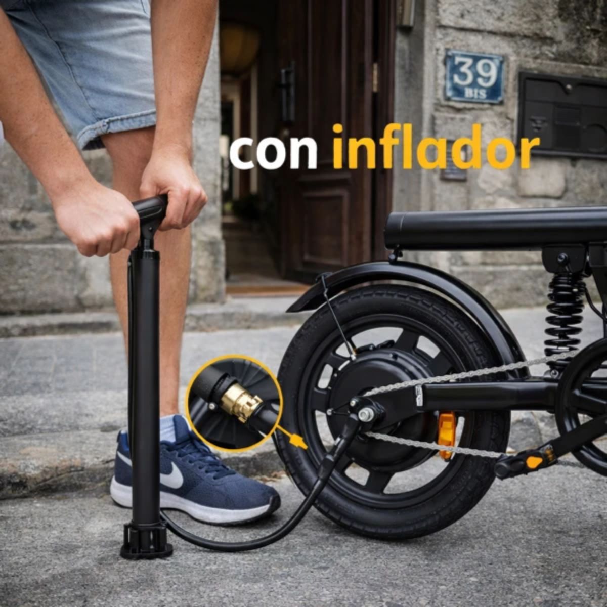 Bicicleta Eléctrica Luxor Eb9 Rodado 16'' 500w 120kg