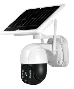 Cámara Seguridad Solar 4k Exterior Wifi Ptz Doble Lente Led