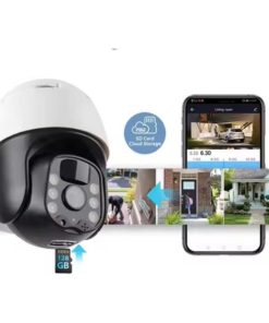 Cámara Seguridad Solar 4k Exterior Wifi Ptz Doble Lente Led