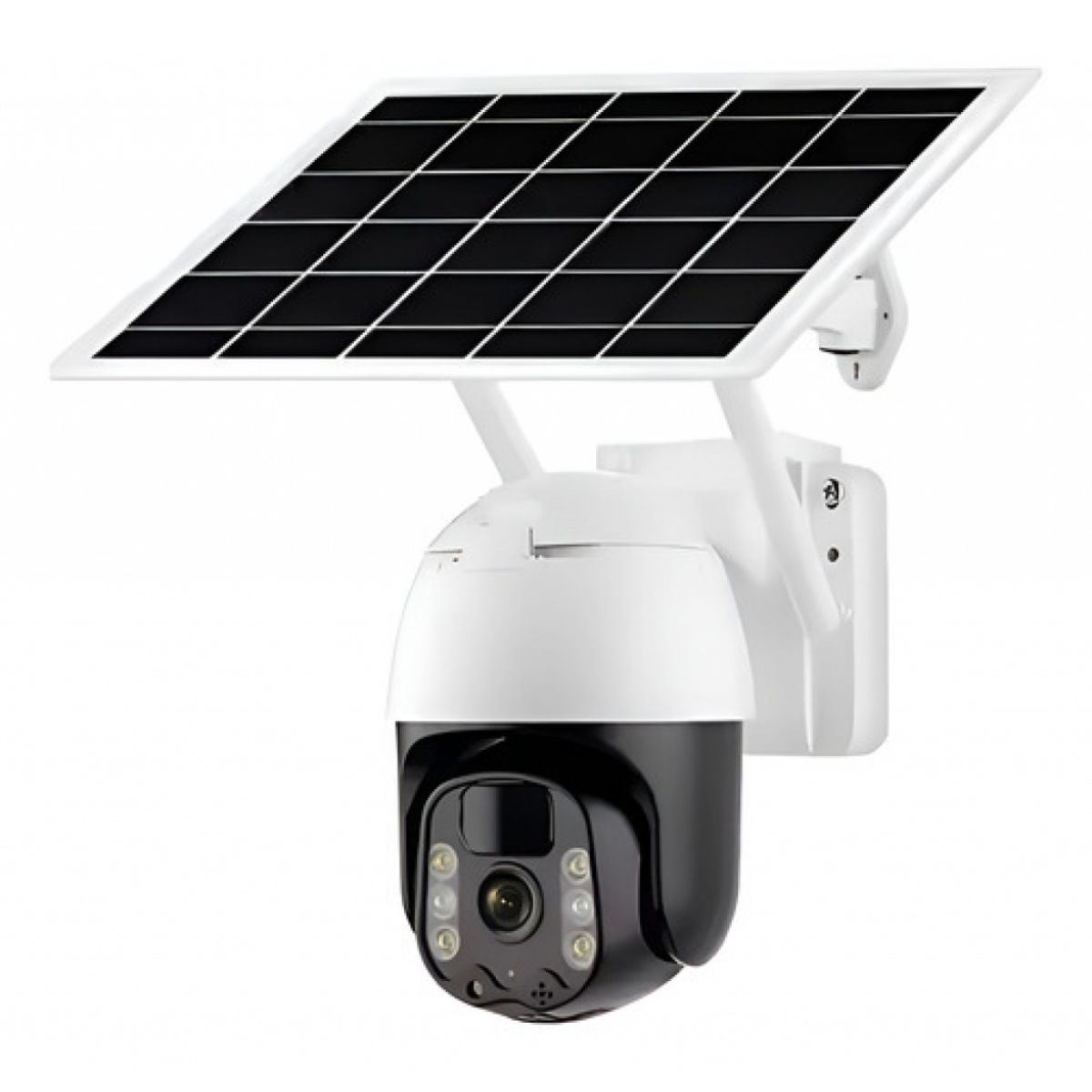 Cámara Seguridad Solar 4k Exterior Wifi Ptz Doble Lente Led
