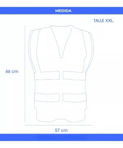 Copia - Chaleco Seguridad Con Bandas Reflectivo Para Moto Bicicleta 60grs
