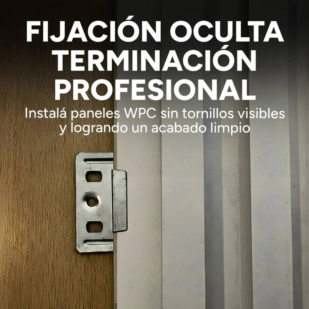 Copia - Clips De Fijación Para Panel de Revestimiento WPC Pack X 10 Unidades Copia - Clips De Fijación Para Panel de Revestimiento WPC Pack X 10 Unidades