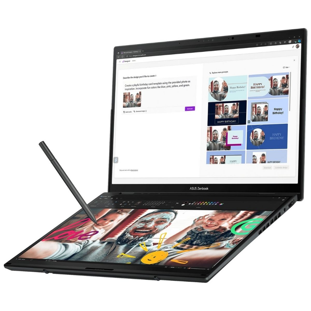 Copia - Notebook Asus Zenbook Duo Core Ultra 9 5.4Ghz 32GB 1TB SSD DUAL 14'' 3K Oled Touch